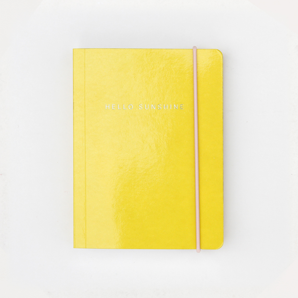 Yellow Patent Small Chunky Notebook By Caroline Gardner Vibrant Home